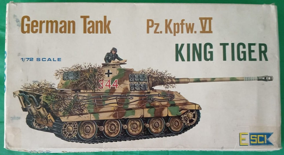 ESCI Model, German Tank, Pz.Kpfw. VI, Tiger Tiger, ESCI 8008, 1/72 Scale