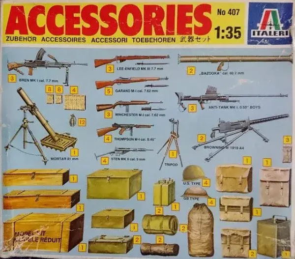 Italeri, Weapons Accessories 1/35 Scale