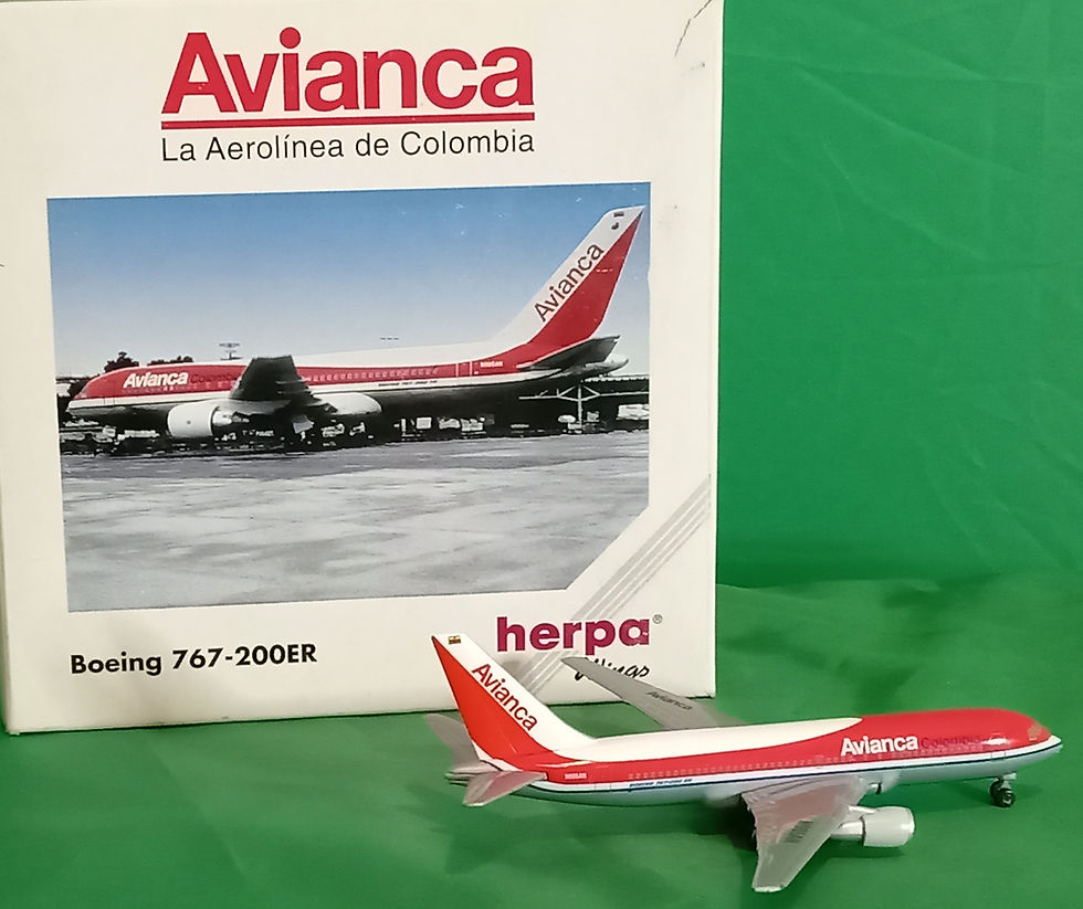 Herpa Wings, Avianca Colombia Boeing 767-200ER N985AN 502863 1:500