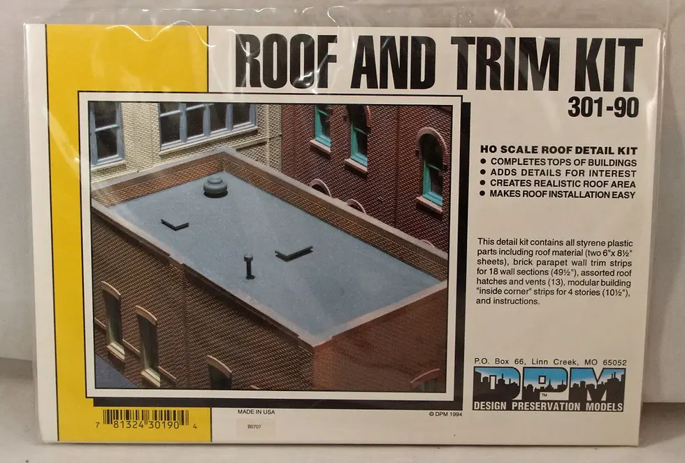 DPM Design Preservation Models HO Scale  Roof and Trim Kit #301-90 - New , Seale