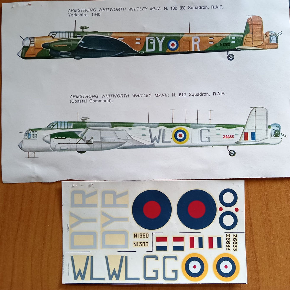 Thumbnail: Frog Model, F207 Armstrong Whitworth Whitley Mk.V  Mk.VII Bomber 1;72 Scale