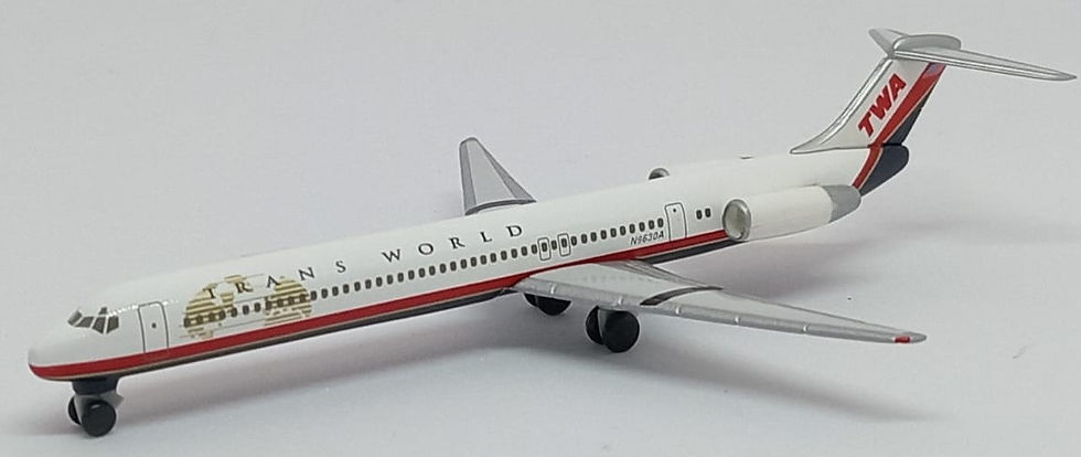 Thumbnail: Herpa Wings Models, TWA Trans World Airlines, Boeing MD-83, Reg. N9630A, 507646,