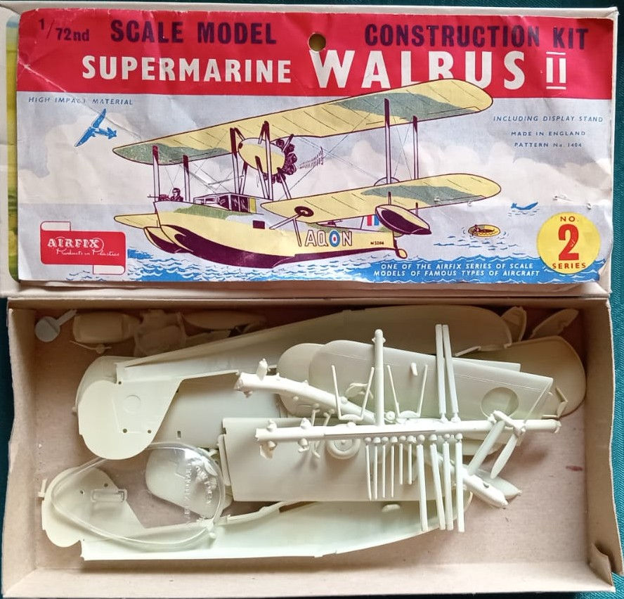 Thumbnail: Airfix Model, Supermarine Walrus II, Series 2, No. 1404, 1:72 Scale,