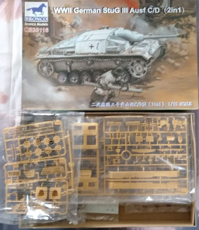 Thumbnail: Bronco Models, WWII German StuG III Ausf C/D (2in1),  CB35116, 1/35 Scale,