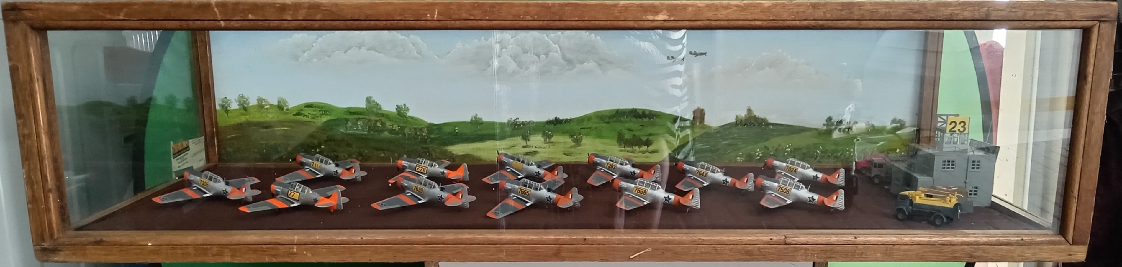 Harvard Display Case w/ 12 Planes