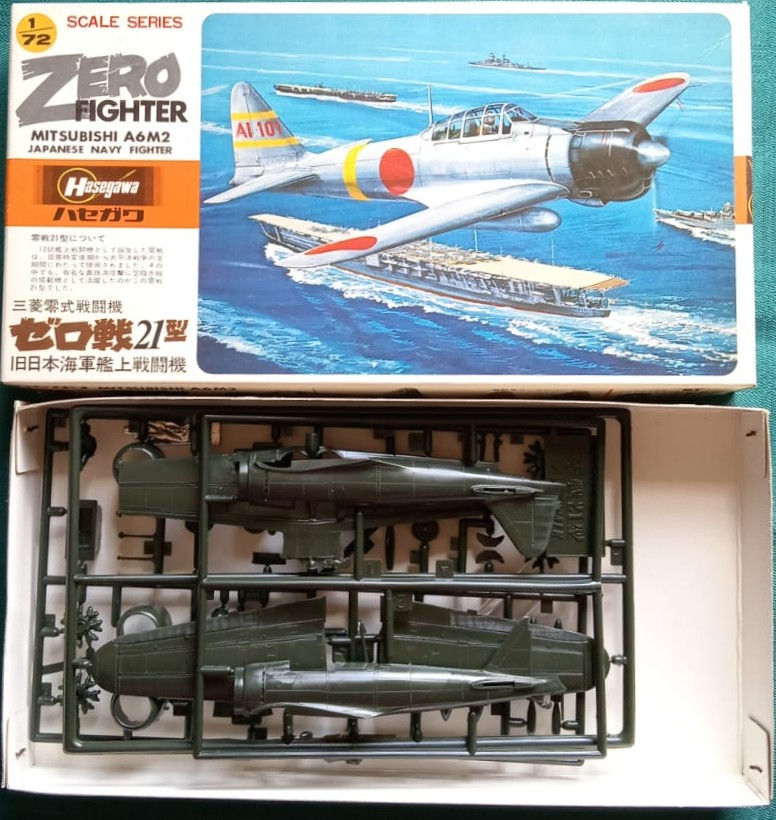 Thumbnail: Hasegawa Models, Zero Fighter Mitsubishi A6M2 Type 21 Japanese Navy Fighter, A3,