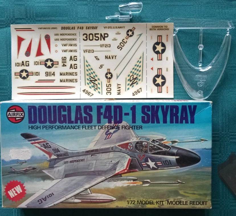 Thumbnail: Airfix Model, Douglas F4D-1 Skyray High Performance Fleet Defence F, Series 3, A