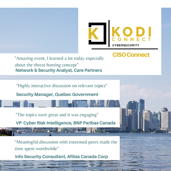 (CISO) Leaders of Cybersecurity in Canada | Virtual Roundtable