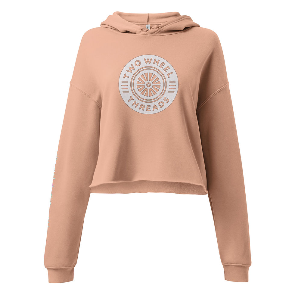 Thumbnail: Two Wheel Threads Crop Hoodie