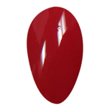 closeup of DEMIblue Nail Polish in Sexiest Red color