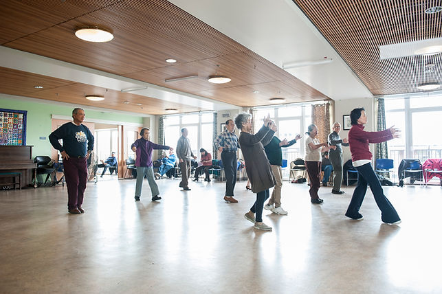 Senior Center members enjoying an activity