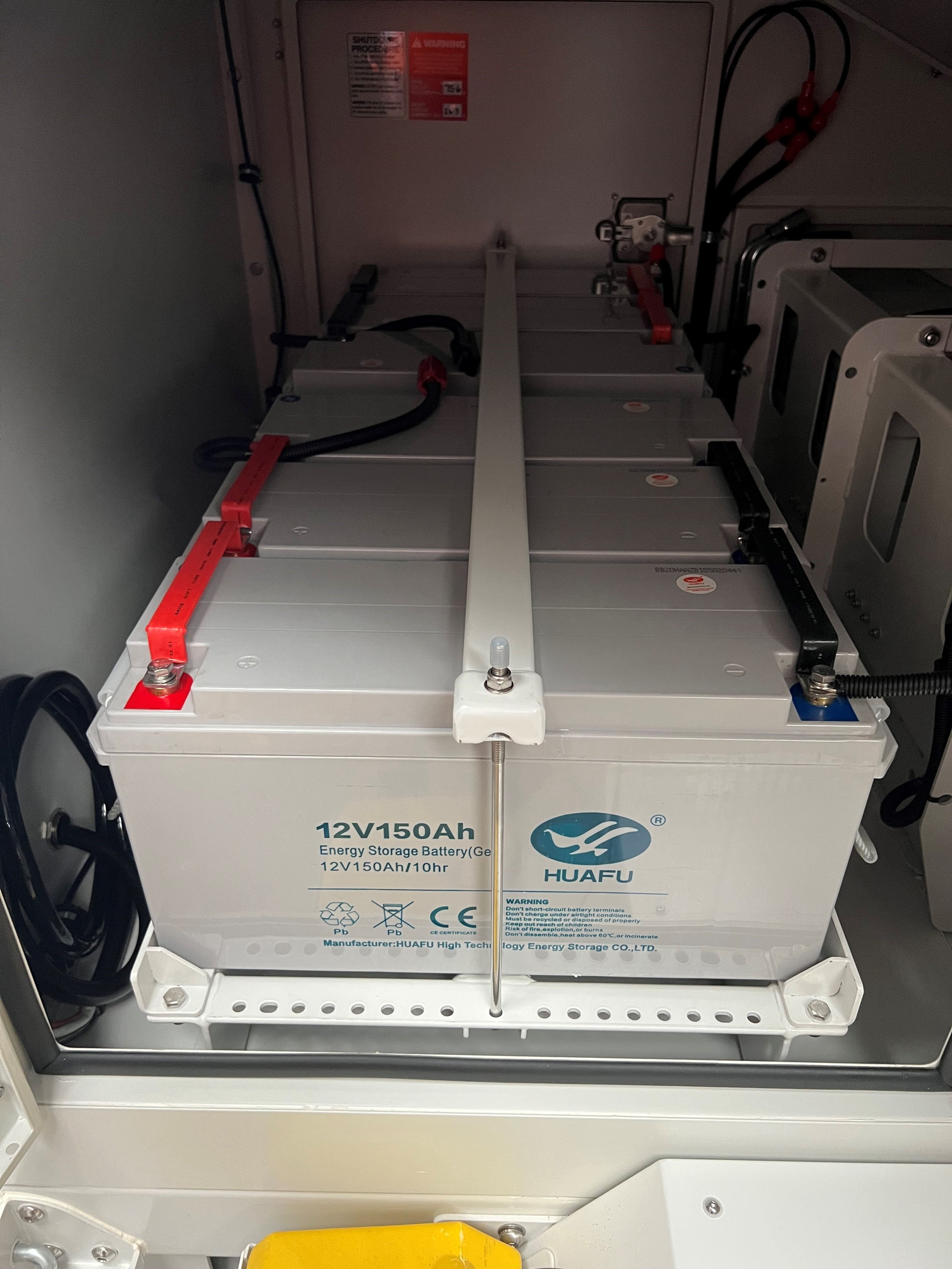 Drop in battery tray
