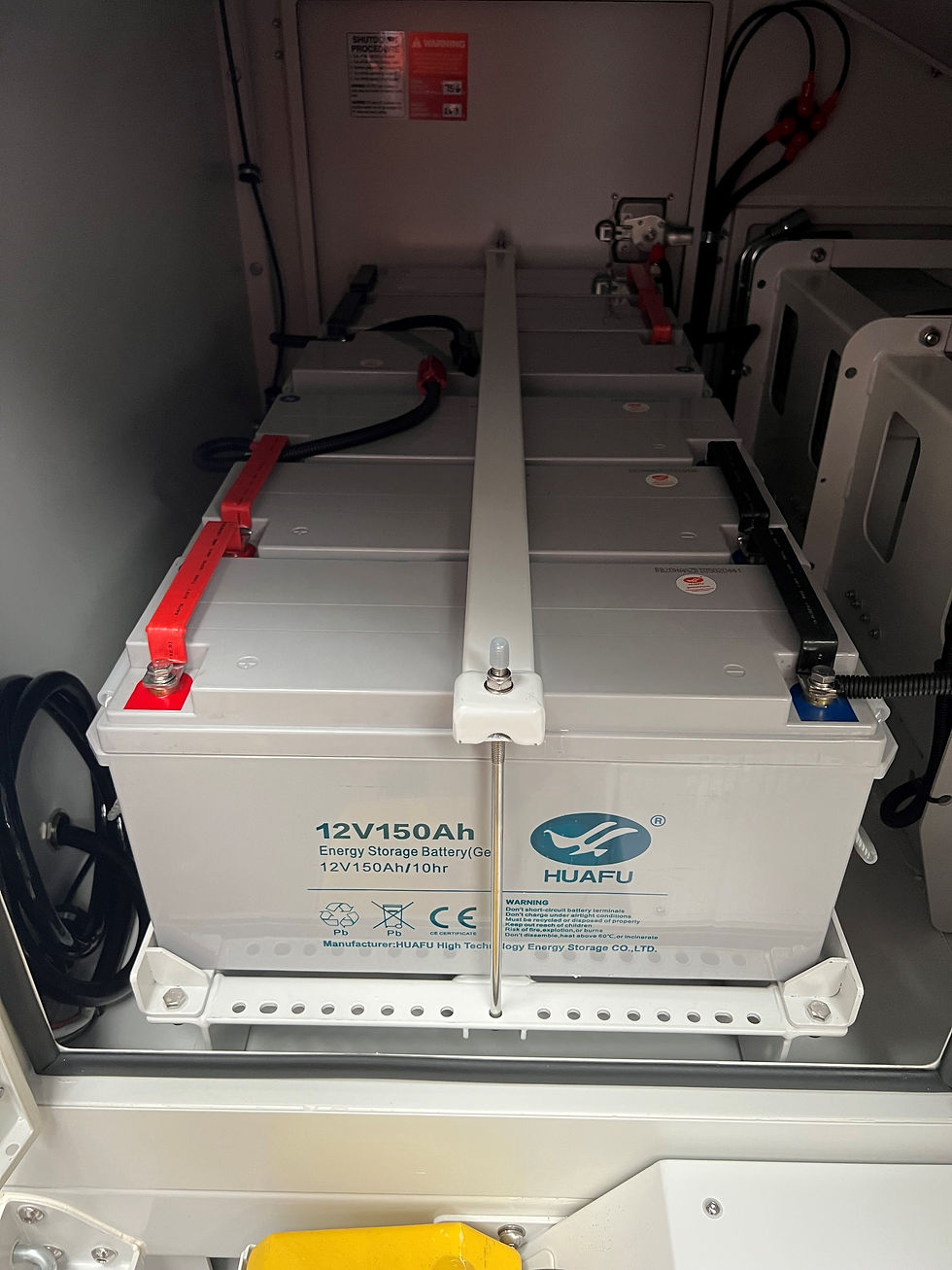 Drop in battery tray