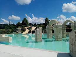 Water park beach and paddling pool
