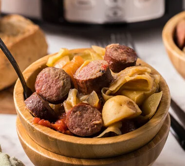 Slow Cooker Kielbasa, Cabbage and Potatoes