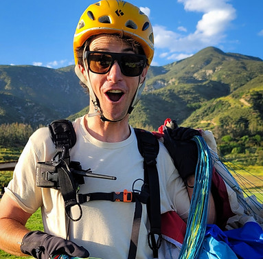 paragliding student near Los Angeles