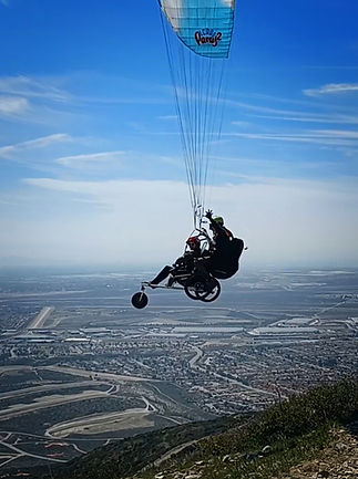 wheelchair flying after launch