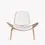 縮圖：Nordic Designer Curved Aircraft Shell Wood Chair