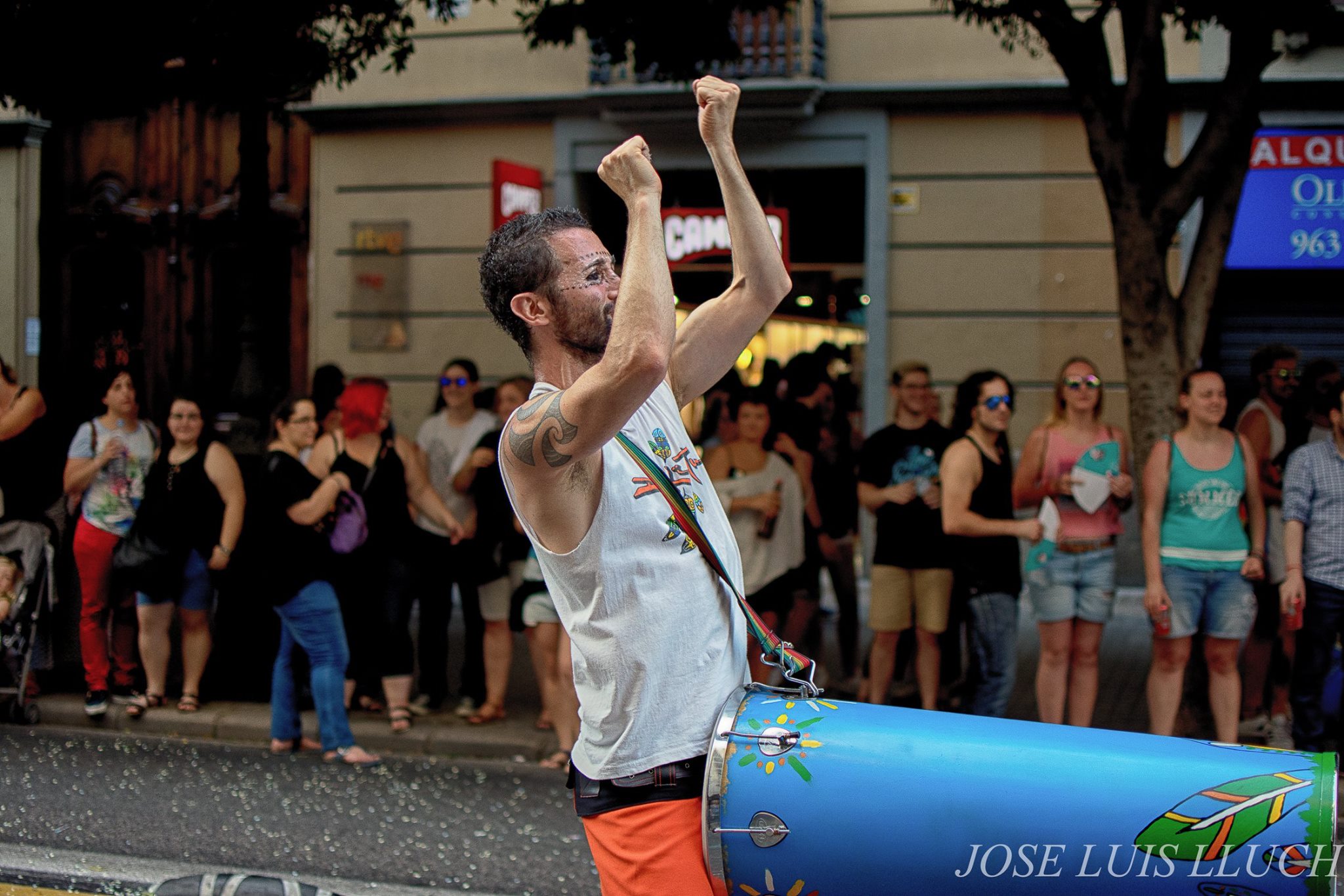 Desfile de batucada valencia