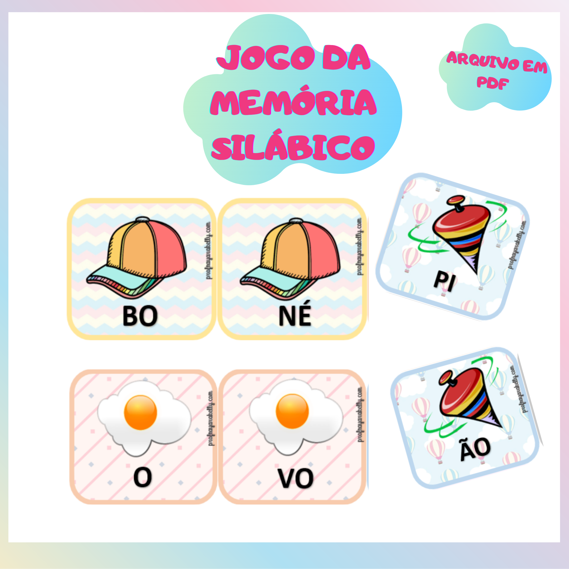 JOGO DA MEMÓRIA SILÁBICO