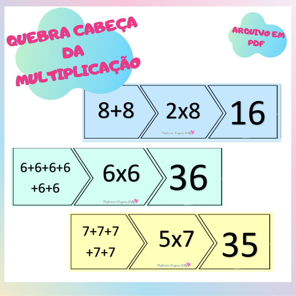 Quebra-cabeça da multiplicação