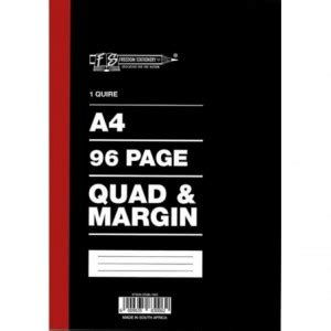 1 QUIRE / 96 PAGES A4 COUNTER BOOKS Q/M 1022