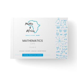 Maths 4 Africa Exam Practice book | Grade 8 – English