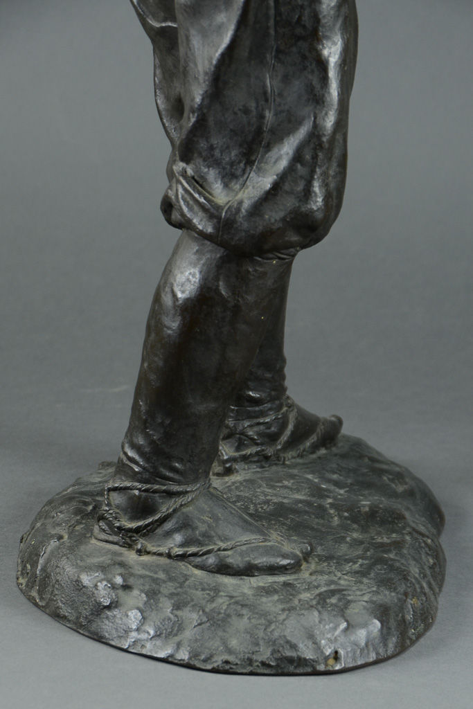 Thumbnail: Japanese Bronze Figure, Hunter with Matchlock Musket
