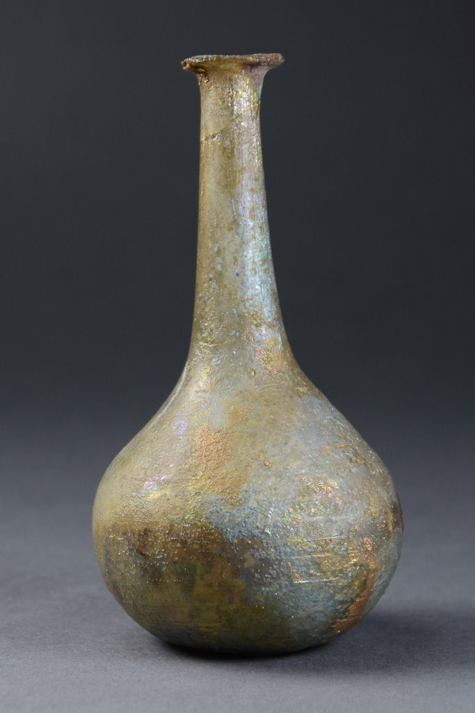 Thumbnail: Ancient Roman Glass Flask