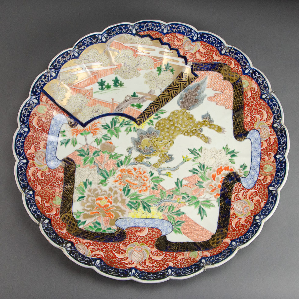 Thumbnail: Pair of Japanese Imari Porcelain Chargers