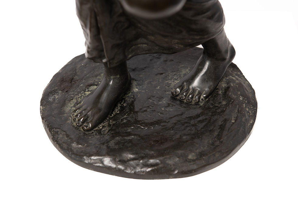 Thumbnail: Japanese Tokyo School Bronze, Mother & Child