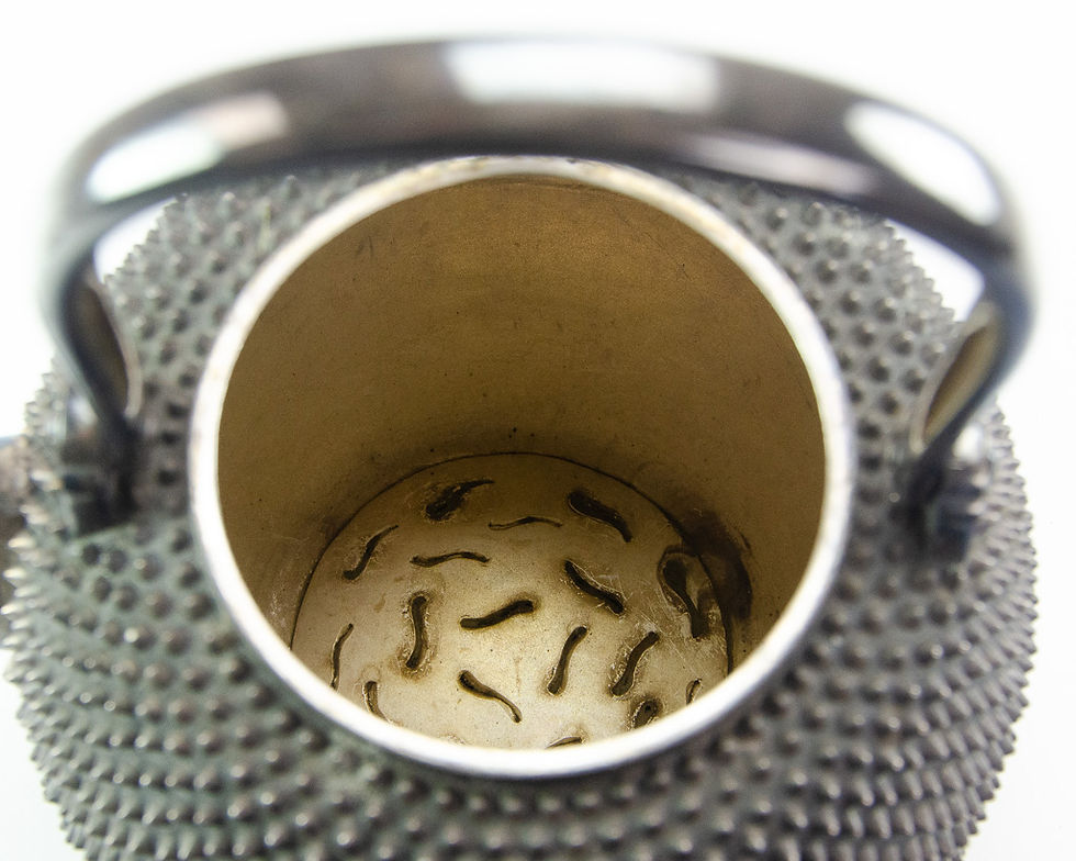 Thumbnail: Japanese Studded Silver Teapot with Original Storage Box