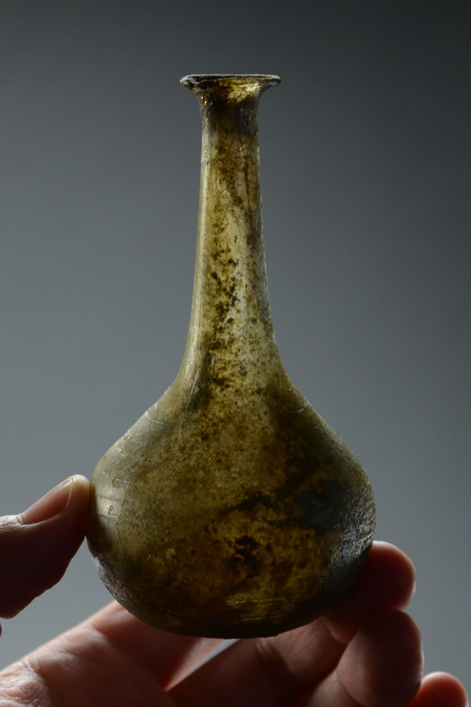 Thumbnail: Ancient Roman Glass Flask