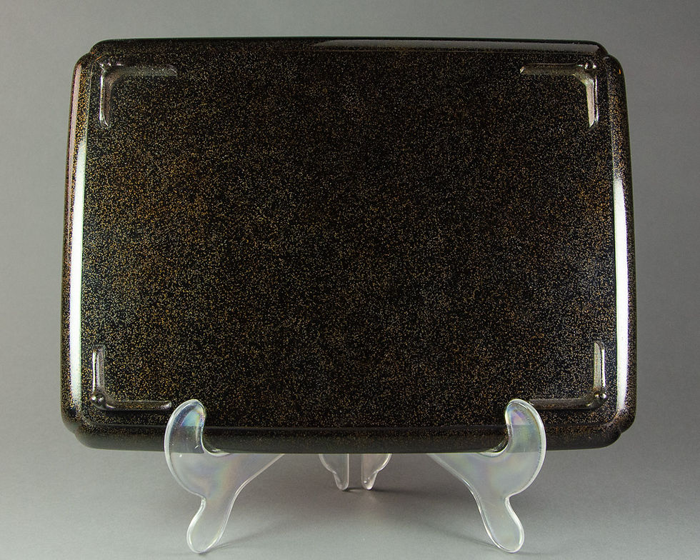 Thumbnail: Japanese Black & Gold Lacquer Tray