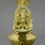 Thumbnail: Nepalese Sukunda Ceremonial Gilt Metal Oil Lamp