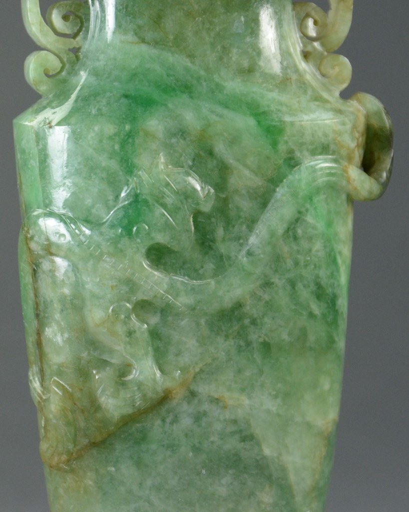 Thumbnail: Chinese Jadeite Covered Vase