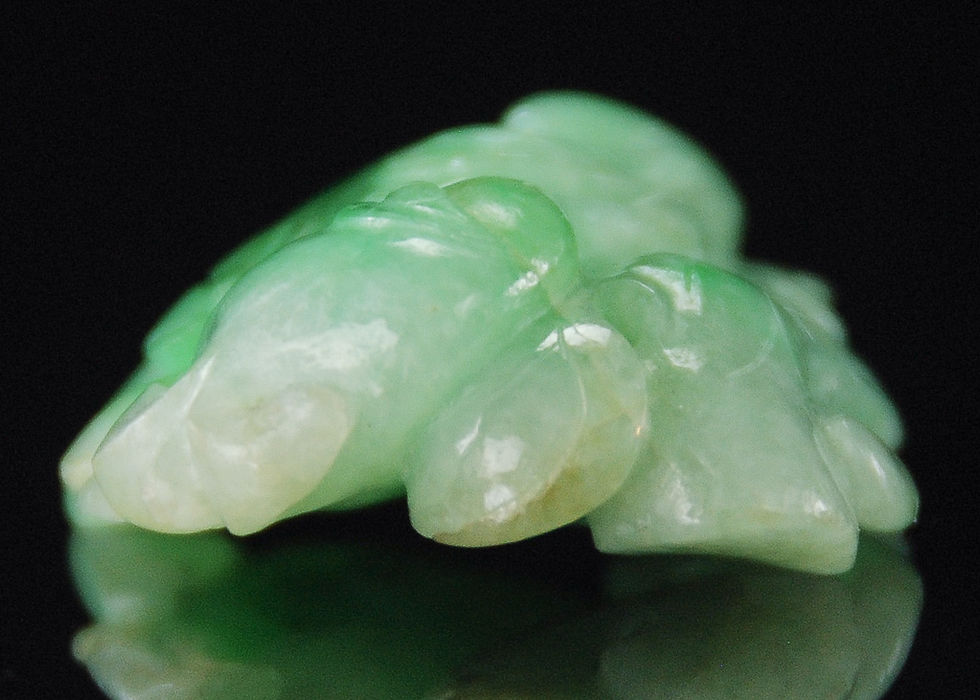 Thumbnail: Chinese Jadeite Toggle, Fruit, Flower & Vines