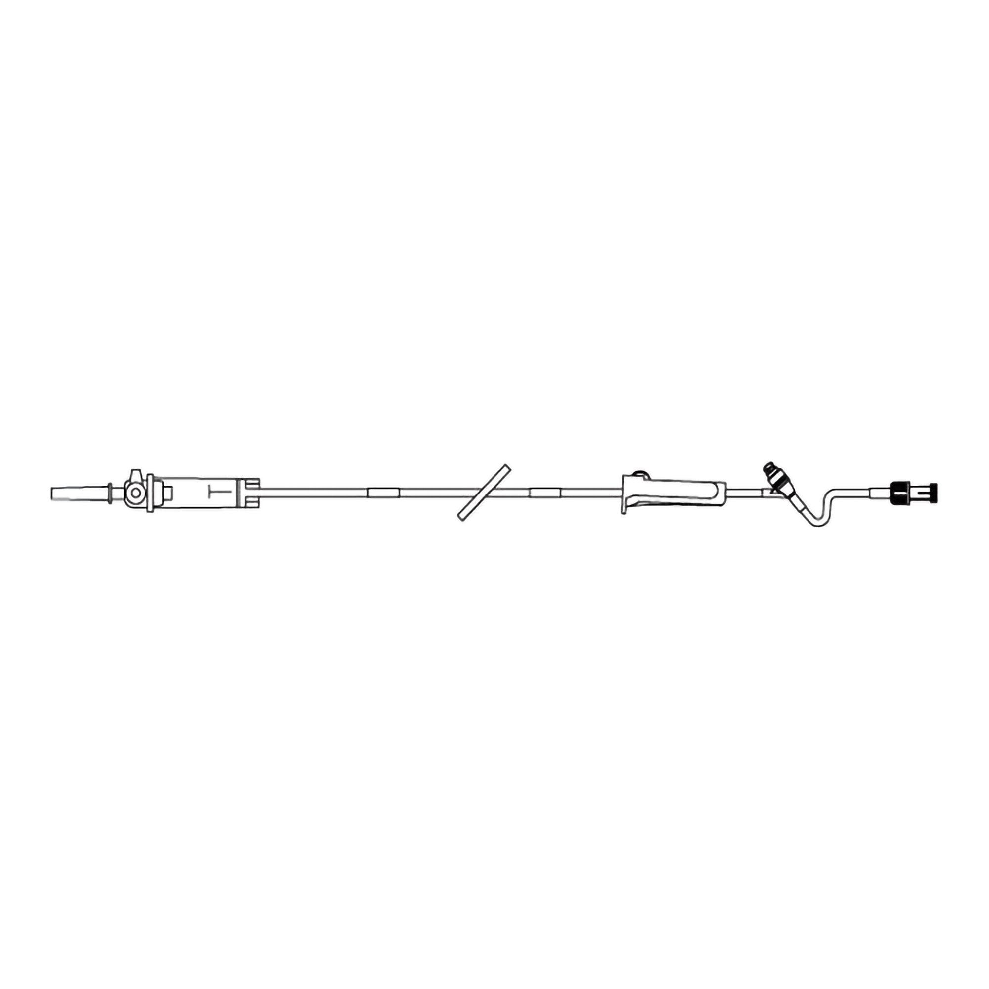 IV ADMIN SET, N/DEHP DUO VENT 10DRP/ML 117" (48/CS)