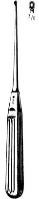 CURETTE, LEMPERT ENDAURAL 2.2MM TIP N/S S/STL 8"