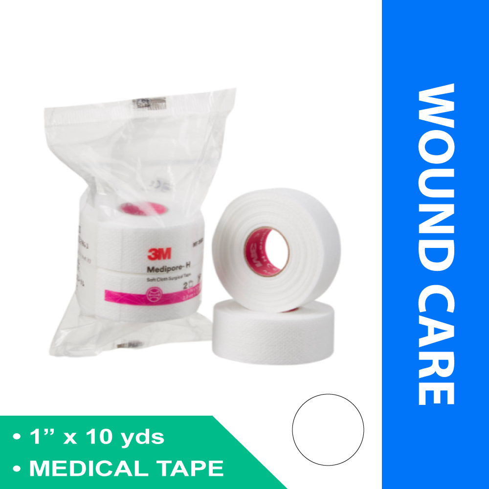 PERFORATED MEDICAL TAPE 3M™ H WHITE 1 INCH X 10 YARD SOFT CLOTH NONSTERILE