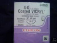 SUTURE, VICRYL RAPIDE UD 4-0 27" RB-1 (12/BX)