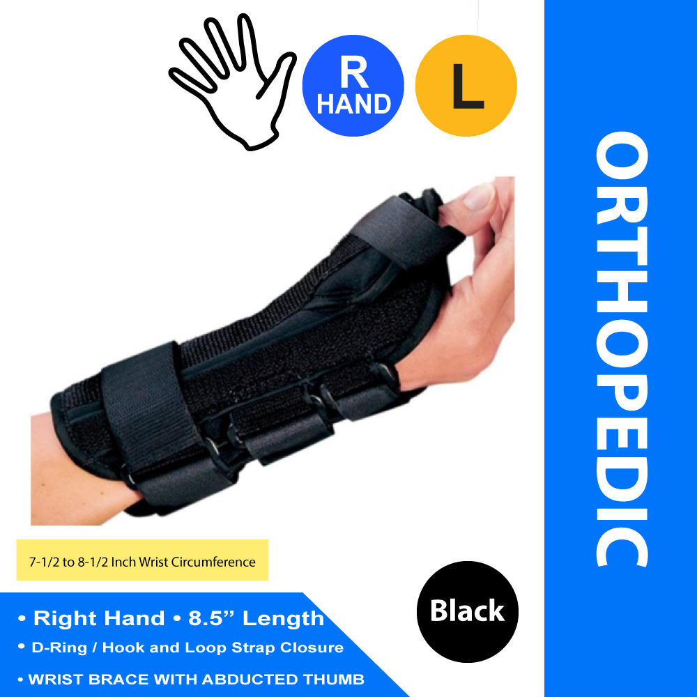 WRIST SUPPORT, W/ABDUCTED THUMB RT LG