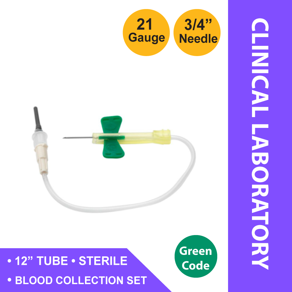 COLLECTION SET, BLD SAFETY LUER ADPT 21GX3/4"(50/BX)
