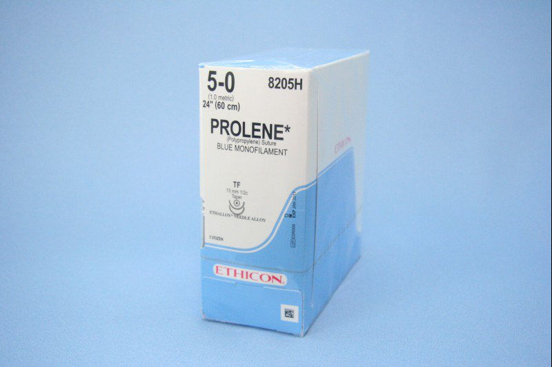 SUTURE, PROLENE BLU MONO 5-0 24" TF (36/BX)