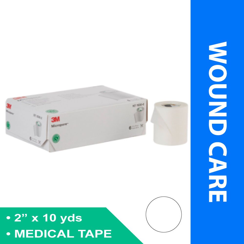 MEDICAL TAPE 3M™ MICROPORE™ WHITE 2 INCH X 10 YARD PAPER NONSTERILE