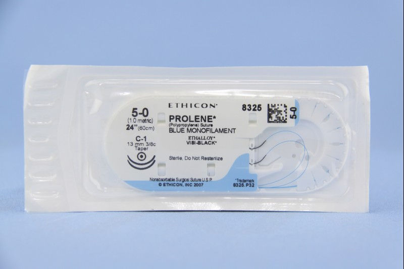 SUTURE, PROLENE BLU MONO 5-0 24" C-1 (36/BX)