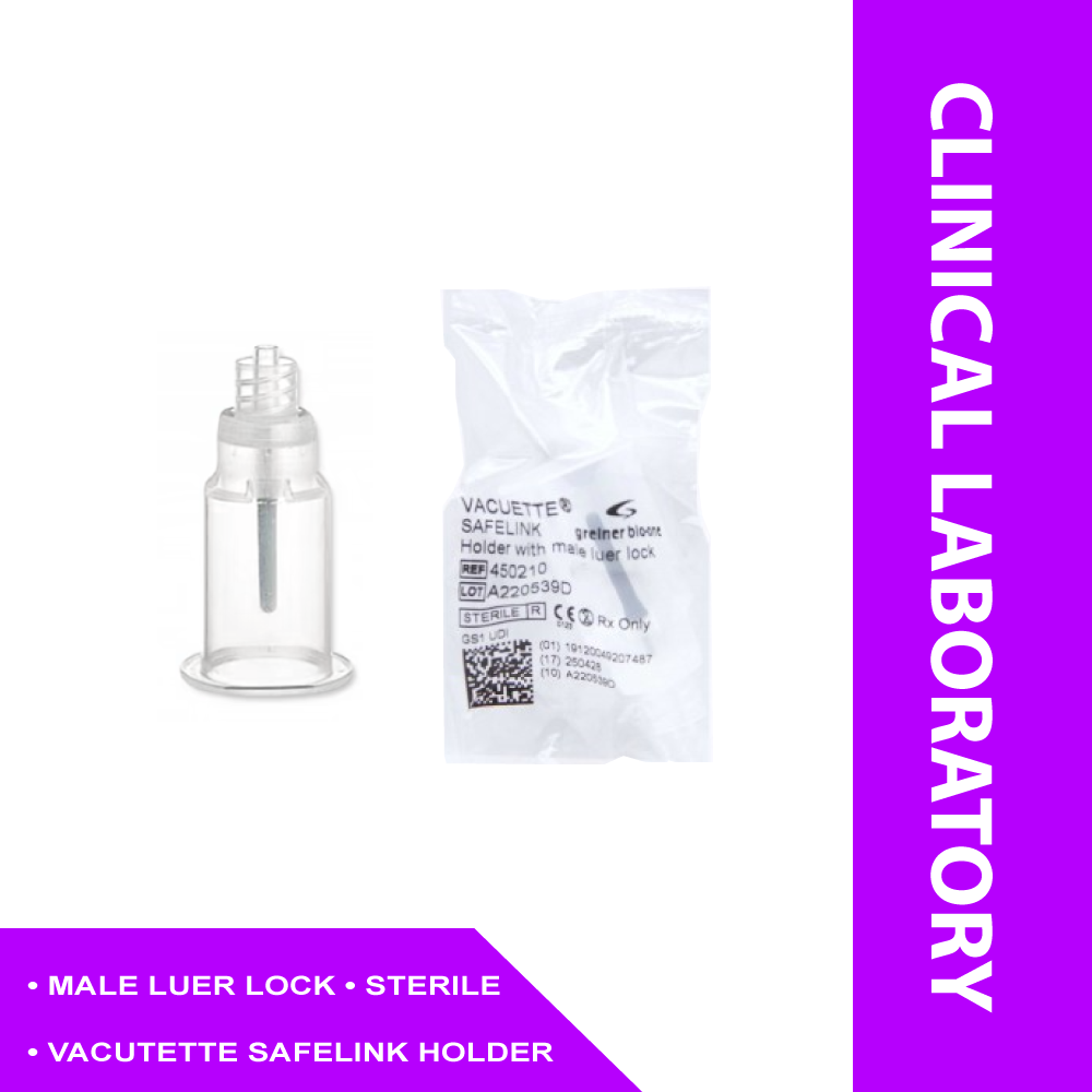 HOLDER, SAFELINK VACUETTE W/MLLUER LOCK (100/BG 8BG/CS)