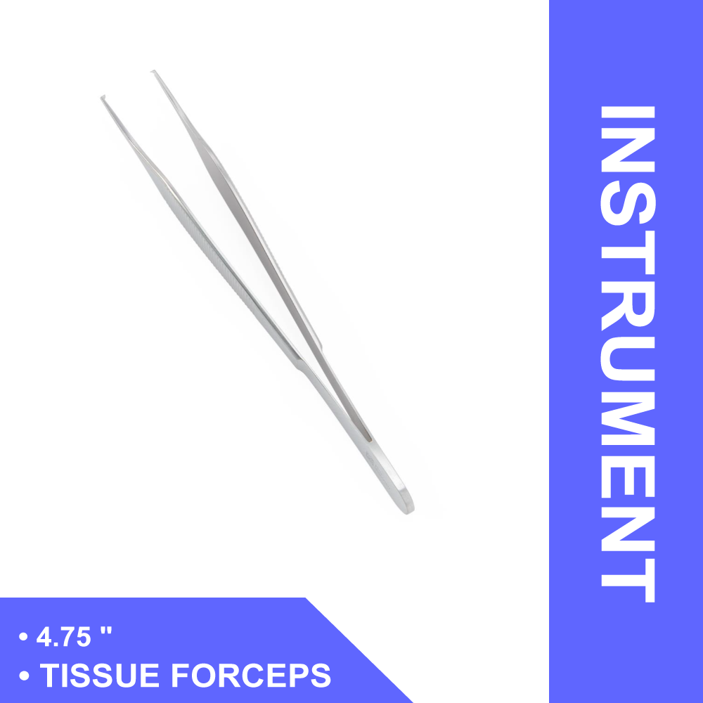 ASON TISSUE FORCEPS, 1X2 TEETH, 4.75" LIGHTWEIGHT