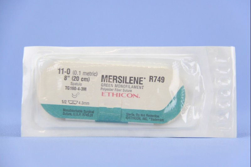 SUTURE, MERSLEN 11-0 8" TG160-4-3M (12/BX)