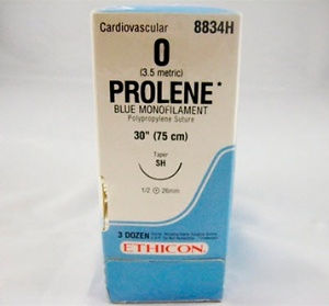 SUTURE, PROLENE BLU MONO 0 30"SH (36/BX)